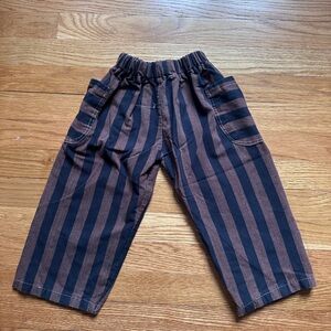 LITTLE LAWLESS black + brown stripe 3T